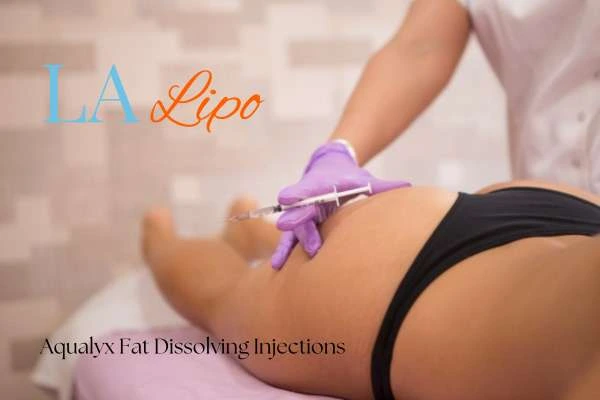 Woman having fat dissolving injections Hendon on thighs