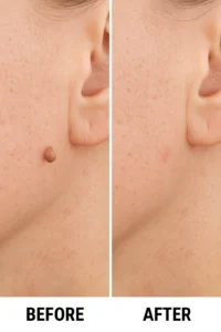 Skin tags removal Hendon before and after