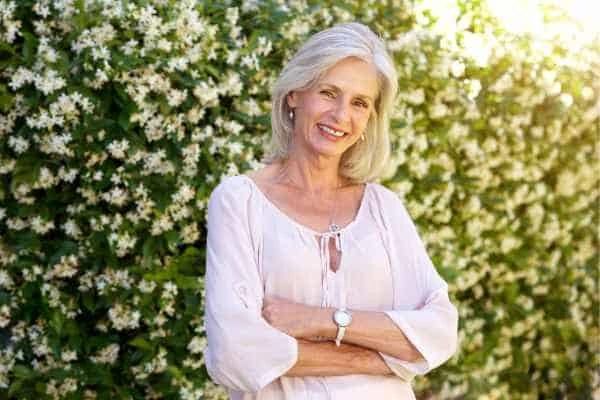Older woman happy with urinary incontinence treatment Hendon