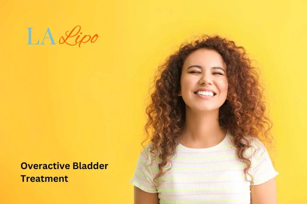 woman smiling about overactive bladder treatment Hendon solutions